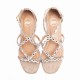 Sandalia Strass Nude