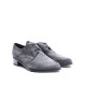 Grey Perforated Derby Shoe