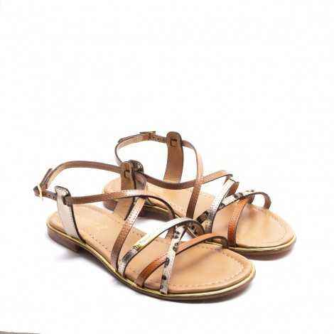 Strip Flat Sandals