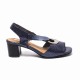 Heel Blue Sandals