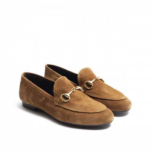 Brown Stirrup Loafer