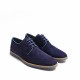 Blue Suede Lace-up Shoes