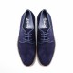 Blue Suede Lace-up Shoes