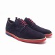 Blue Suede Derby Shoes