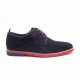 Blue Suede Derby Shoes