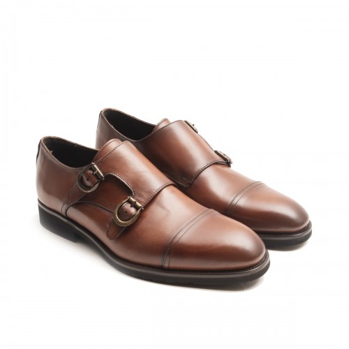 Double Monk Flat Heel