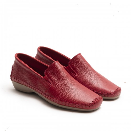 Red Elastic Loafer 