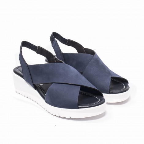 Blue Suede Sandals