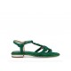 Green Stone Sandals