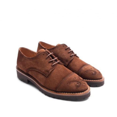 Tan Suede Leather Brogues 