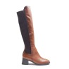 Leather and Lycra Boot