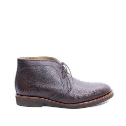 Lace-up Brown Ankle Boot
