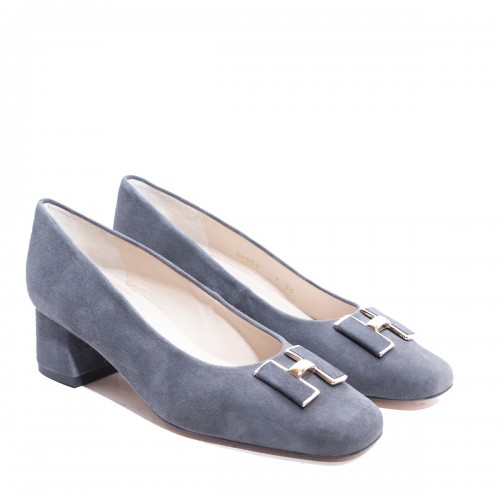 Grey Heel Shoe