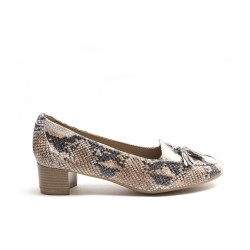 Snake Leather Tassels Loafer