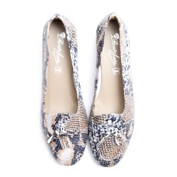 Snake Leather Tassels Loafer