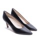 Black leather Heel Shoe