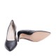 Black leather Heel Shoe