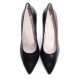 Black leather Heel Shoe