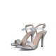 Silver High Heel Sandals