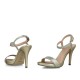 Gold High Heel Sandals