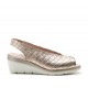 Zapato "Peep Toe" Champage