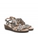 Taupe Snake Sandal