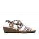 Taupe Snake Sandal