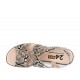 Taupe Snake Sandal