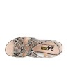 Taupe Snake Sandal