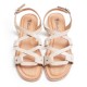 Crossed Straps Sandal