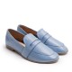 Mocasín Piel Azul Bebe