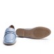 Mocasín Piel Azul Bebe