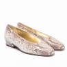 Beige Snake Shoes