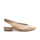 Slingback shoes in beige woven