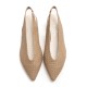 Slingback shoes in beige woven