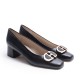 Ornament Black Heel Shoe