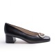 Ornament Black Heel Shoe