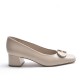 Ornament Beige Heel Shoe