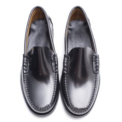 Leather Plain Loafer