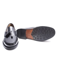 Mocasín Borlas Negro