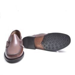 Mocasín Liso Cuero