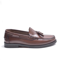 Mocasín Borlas Cuero