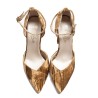 Golg Velvet High Heel