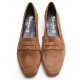 Tan Suede Leather Mask Loafer