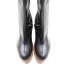 Bota Cuña Piel negra