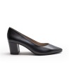 Black Leather High Heel Shoe