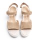 Tan Suede Sandal