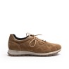 Tan Quilted Leather Sneakers