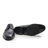 Lace-Up Shoe Black Leather