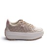Quilted Nylon and Leather Sneaker 